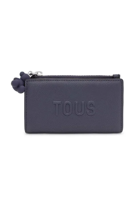 Peňaženka Tous dámska, tmavomodrá farba, 2002105633