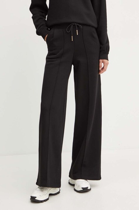 Silvian Heach spodnie ALOIS damskie kolor czarny gładkie GPA24163PA
