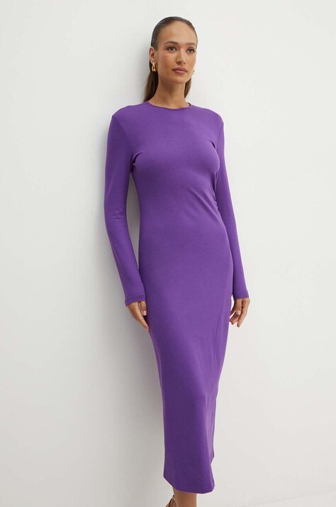 Liviana Conti rochie culoarea violet, maxi, dreaptă, F4WI22
