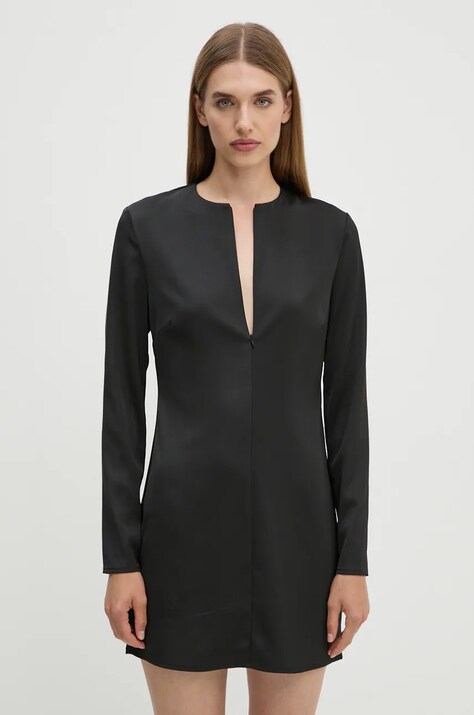 2NDDAY rochie Sonya culoarea negru, mini, evazată, 2245124279