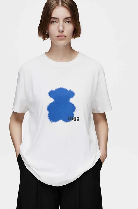 Tous t-shirt bawełniany damski kolor niebieski 2002104533