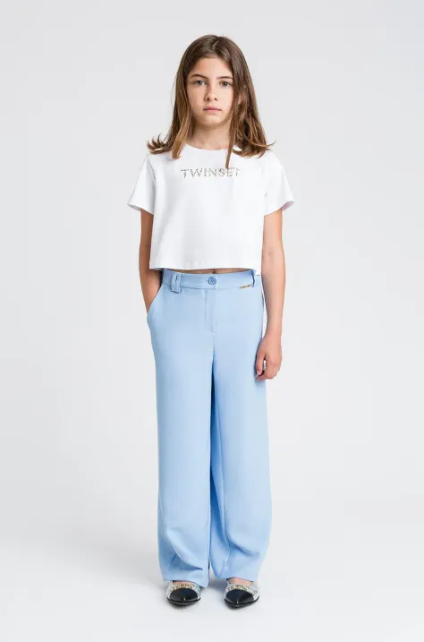 Twinset t-shirt dziecięcy kolor biały 251GJ2484