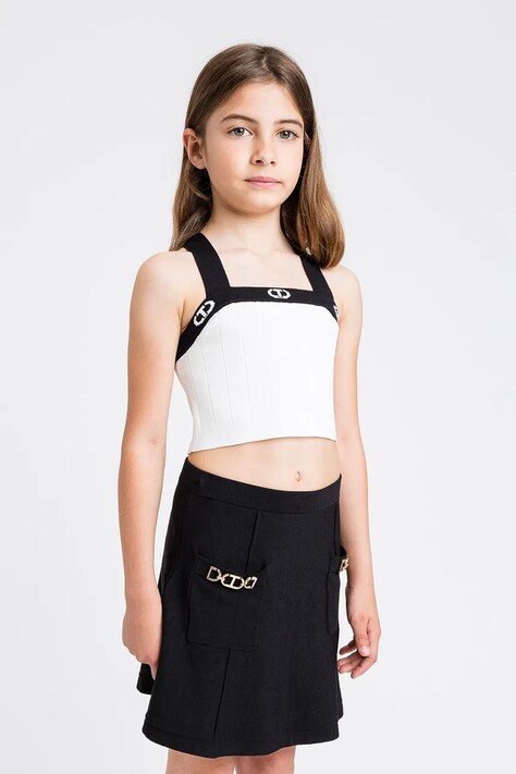 Детский топ Twinset цвет белый 251GJ3QW2