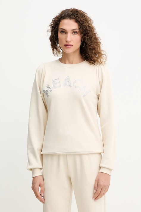 Silvian Heach felpa MARAUL donna colore beige con applicazione GPA25017FE