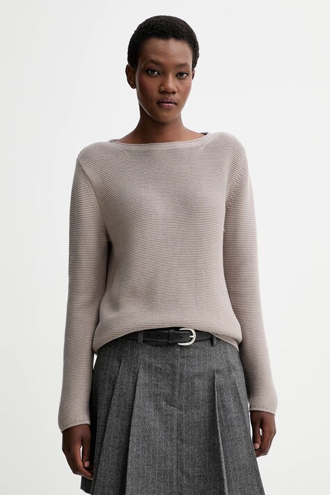 Marc O'Polo sweter bawełniany damski kolor beżowy 511605960113