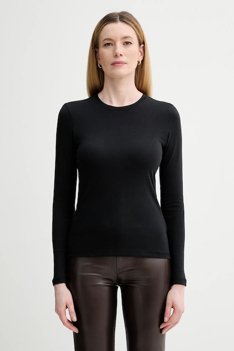 Marc O'Polo longsleeve bawełniany kolor czarny 5000007488