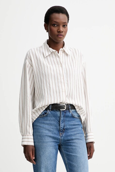 Marc O'Polo cămașă culoarea alb, cu guler clasic, relaxed, 510090542267