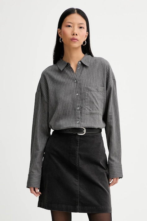 Marc O'Polo camicia in cotone donna colore grigio  510117242239