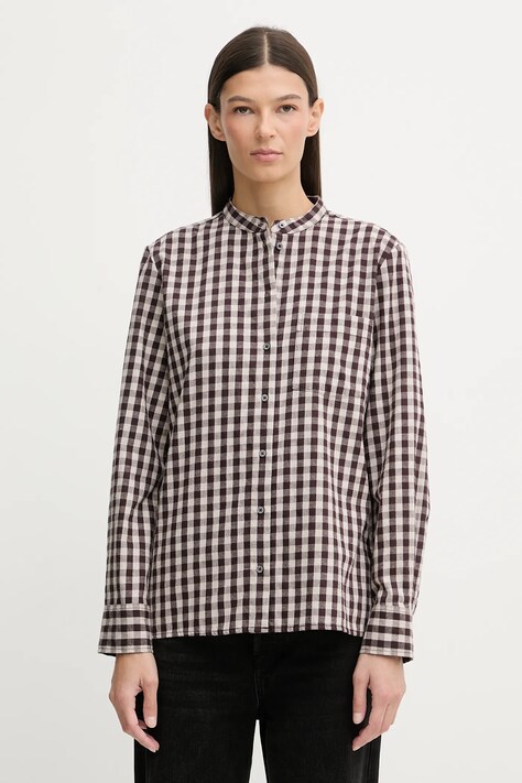 Bavlnená košeľa Marc O'Polo bordová farba, regular, 511111042519