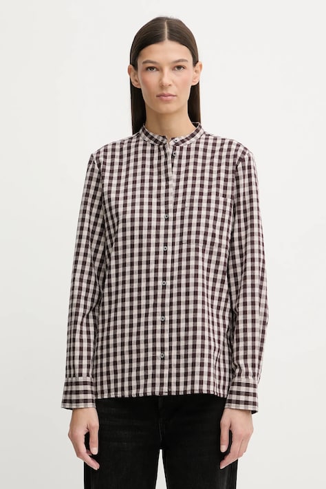 Bavlnená košeľa Marc O'Polo bordová farba, regular, 511111042519