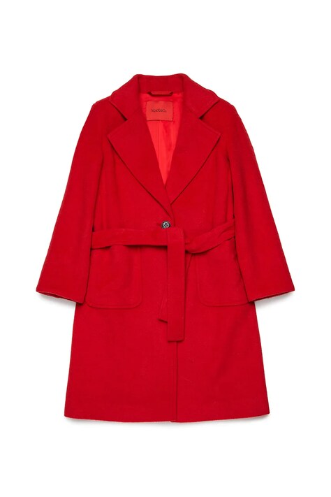 MAX&Co. płaszcz dziecięcy MAXJ1F JACKET kolor czerwony MX0001