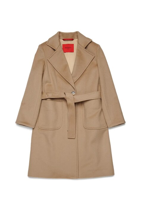 MAX&Co. płaszcz dziecięcy MAXJ1F JACKET kolor beżowy MX0001