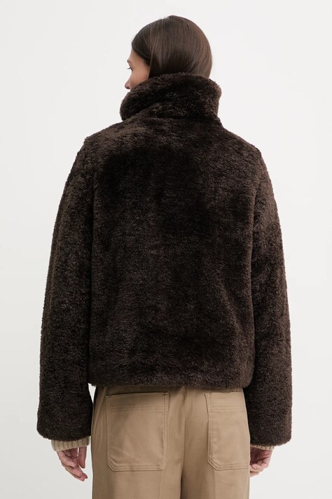 Marc O'Polo płaszcz kolor brązowy 510607870241