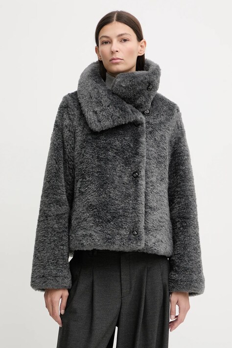 Marc O'Polo płaszcz kolor szary 510607870241