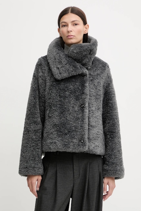 Marc O'Polo płaszcz kolor szary 510607870241