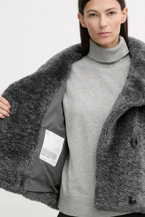 Marc O'Polo płaszcz kolor szary 510607870241