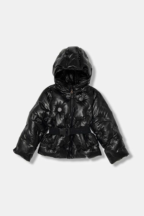Twinset kurtka dziecięca kolor czarny 252GJ2200