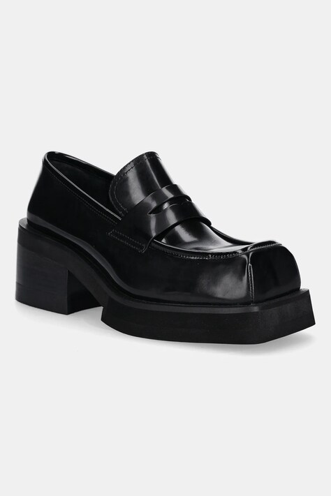 Jeffrey Campbell czółenka skórzane CLASSICAL kolor czarny na słupku C529EF-08
