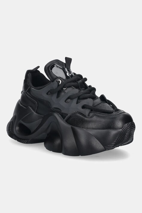 GOE sneakersy skórzane OO2N4030 damskie kolor czarny OO2N4030 BLACK