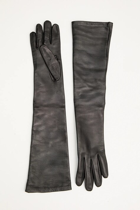 Liviana Conti guanti in pelle donna colore nero A5WB21