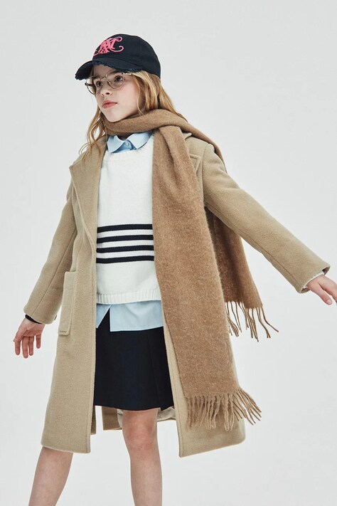 MAX&Co. szalik MAXR3F SCARF kolor beżowy MX0246