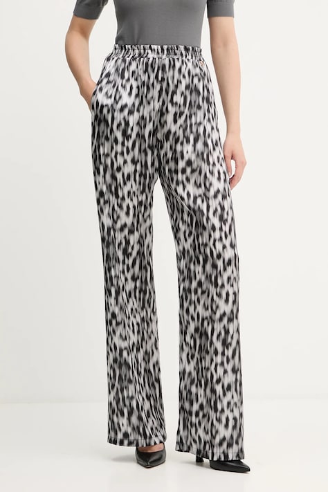 Silvian Heach spodnie LEGABIO damskie kolor szary szerokie high waist GPA25570PA