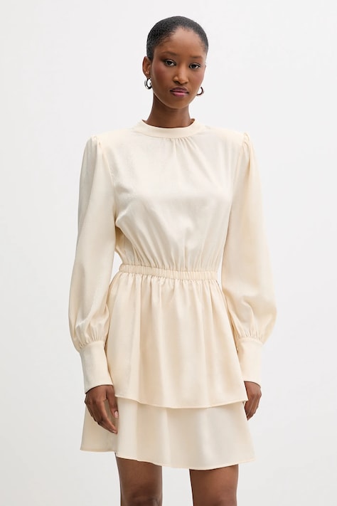 Silvian Heach rochie FAYIUM culoarea bej, mini, evazati, GPA25322VE