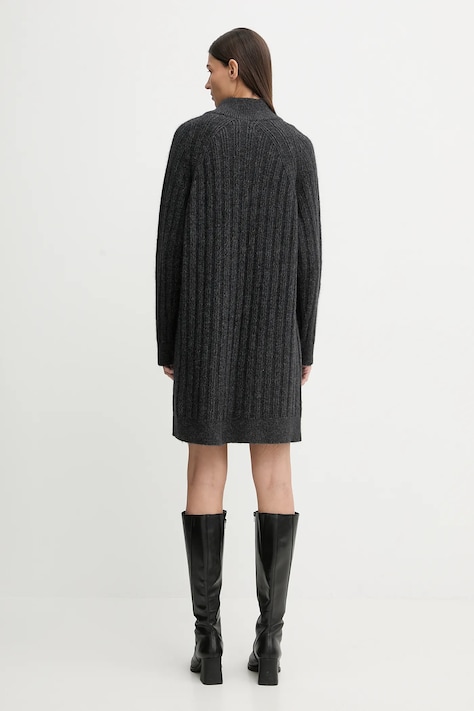 Marc O'Polo rochie cu lână culoarea gri, mini, drept, 5000007477