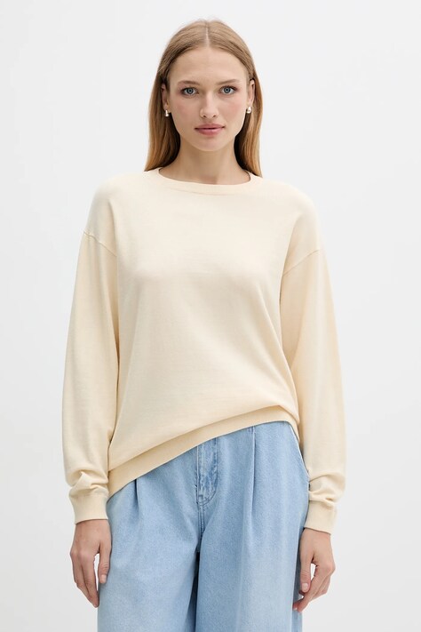 Silvian Heach pulover BENITEZ culoarea bej, GPA25553MA