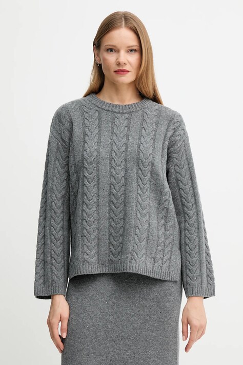 Mos Mosh pulover de lână BRYNDIS culoarea gri, light, 173220