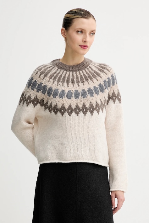 Marc O'Polo maglione con lana colore beige  510610260225
