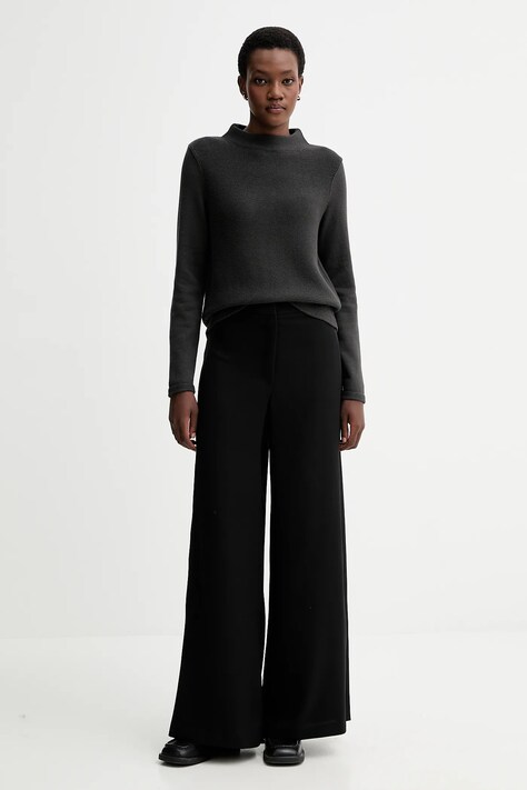 Marc O'Polo sweter bawełniany damski kolor szary z półgolfem 511605960419