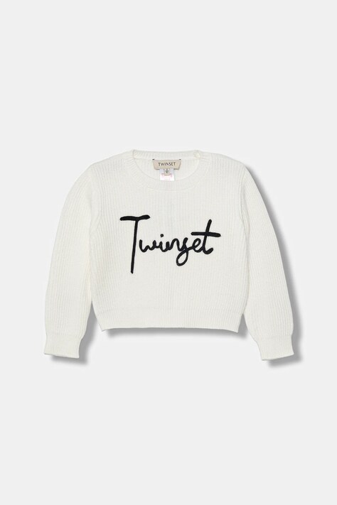 Twinset sweter dziecięcy kolor biały 252GB3040