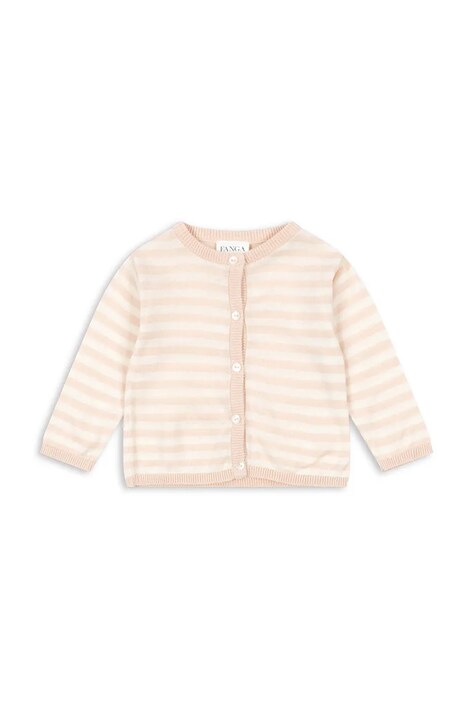 Fanga Fontana kardigan niemowlęcy VENTI KNIT CARDIGAN GOTS kolor beżowy lekki FA100058
