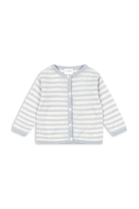 Fanga Fontana kardigan niemowlęcy VENTI KNIT CARDIGAN GOTS kolor niebieski lekki FA100058