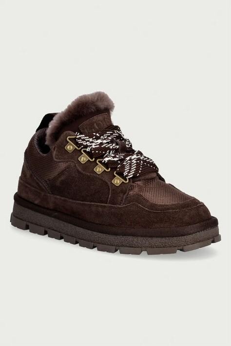 Goe Sneakersy damskie zamszowe brązowe UU2N4921 LTBROWN