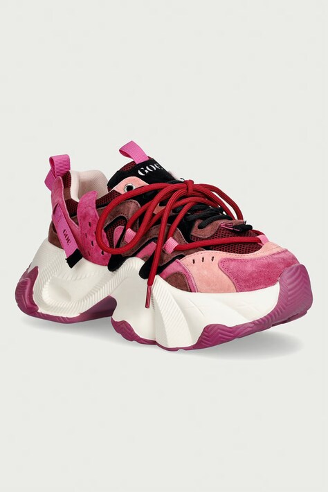 Goe sneakersy damskie różowe UU2N4909 PINK