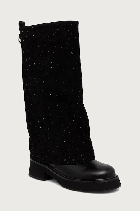 Goe Kozaki damskie skórzane czarne UU2N4403 BLACK