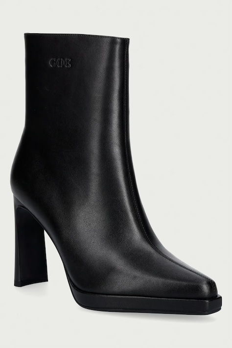 Goe Botki damskie skórzane czarne UU2N4206 BLACK