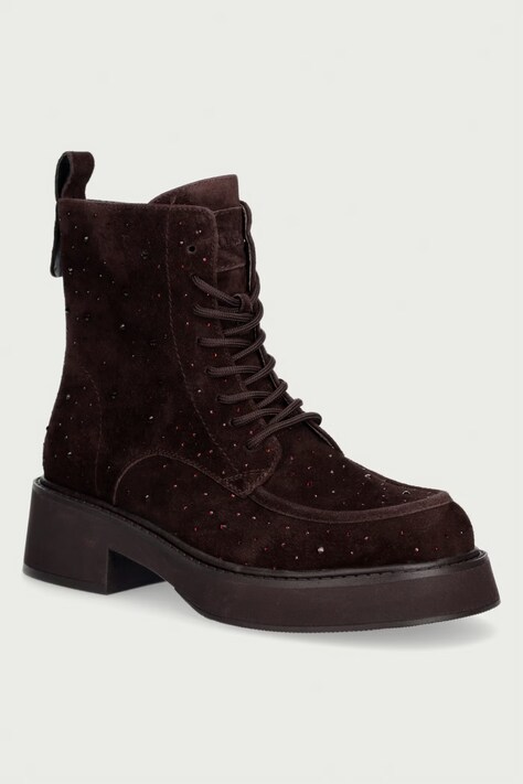 Goe Botki damskie brązowe UU2N4135 BROWN