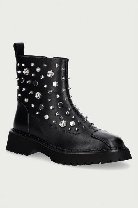 Goe Botki damskie czarne UU2N4131 BLACK