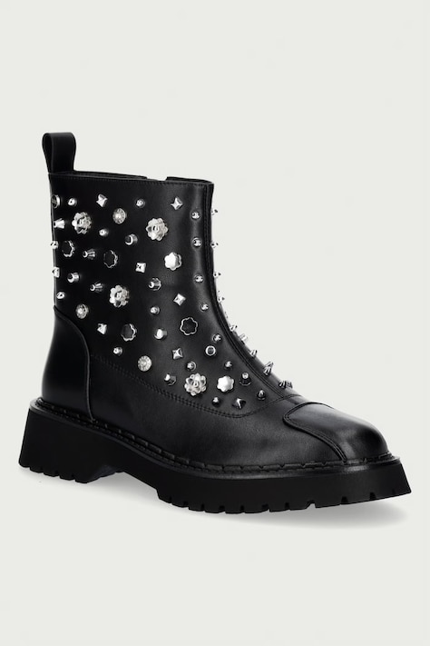 Goe Botki damskie czarne UU2N4131 BLACK