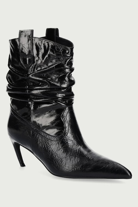 Jeffrey Campbell Botki damskie skórzane DESOLATION czarne U528-E06-002