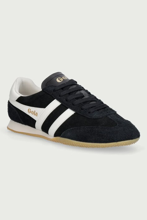 Gola Sprinter Suede Trainer sneakersy męskie zamszowe czarne CMB912BW
