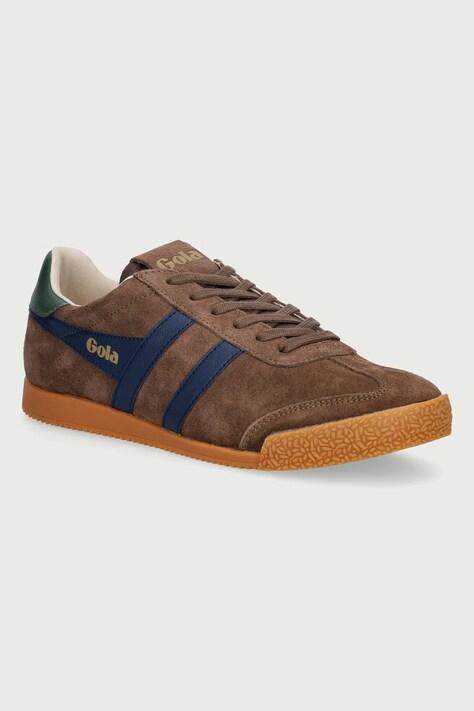 Gola Elan Trainer sneakersy męskie zamszowe brązowe CMB538FL