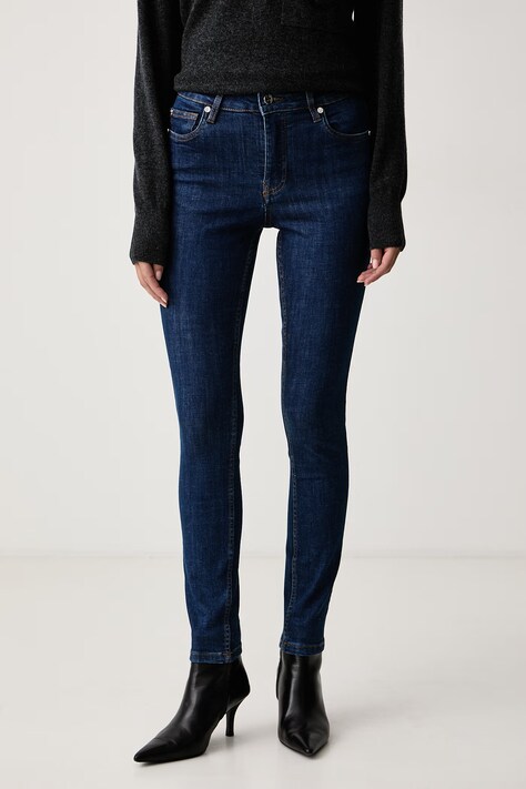 Silvian Heach Jeansy skinny damskie PALIKKI granatowe GPA26043JE