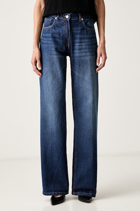 Silvian Heach jeansy straight damskie PADIS niebieskie GPA26045JE