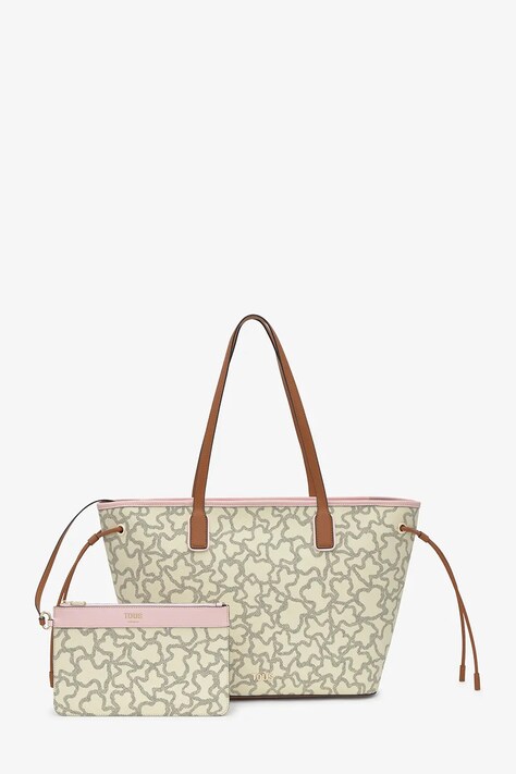 Tous Torebka shopper damska beżowa 2002462402