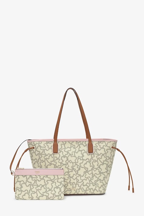 Tous Torebka shopper damska beżowa 2002462402
