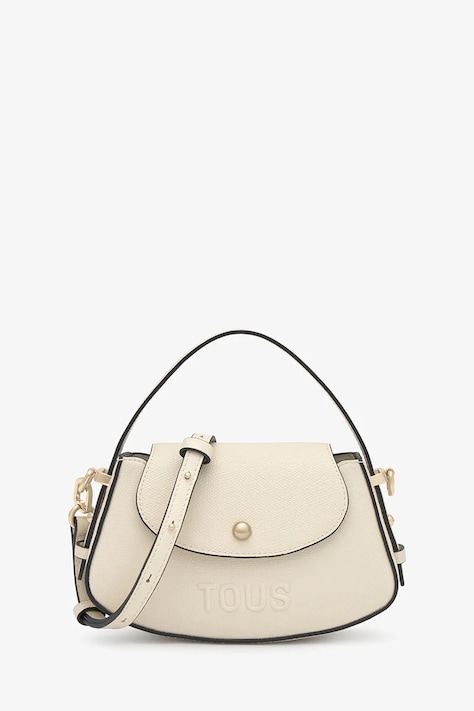 Tous Torebka crossbody damska z imitacji skóry beżowa 2002458903